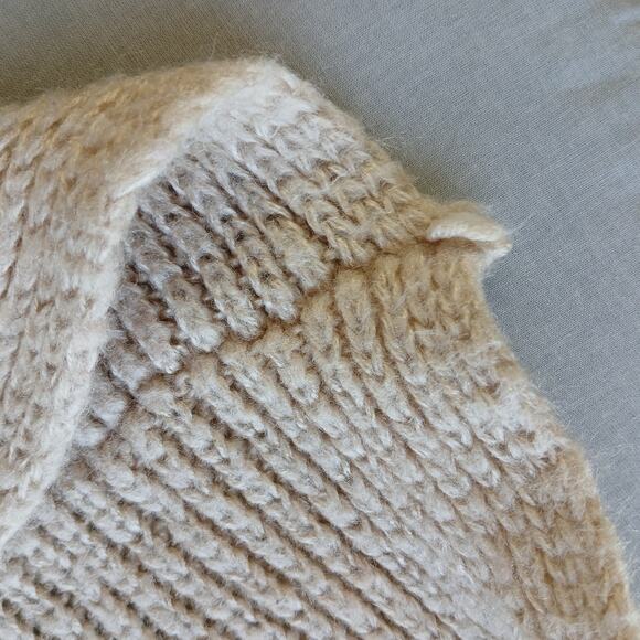 Olivia Sky Horizontal Ombre Colorblock Sweater 3X shawl collar pockets shrug - Picture 15 of 15